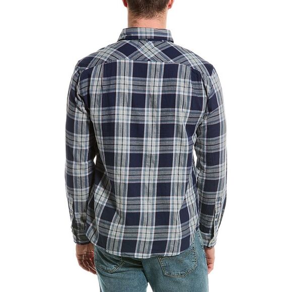 Velvet By Graham & Spencer Mens  Leonard Shirt, Blue - Picture 2 of 3